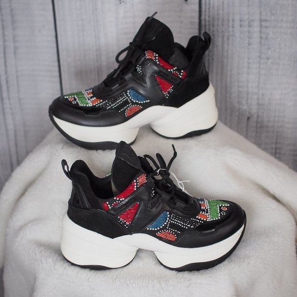 MICHAEL Michael Kors Shoes - *****New Michael Kors black, white beaded sneakers